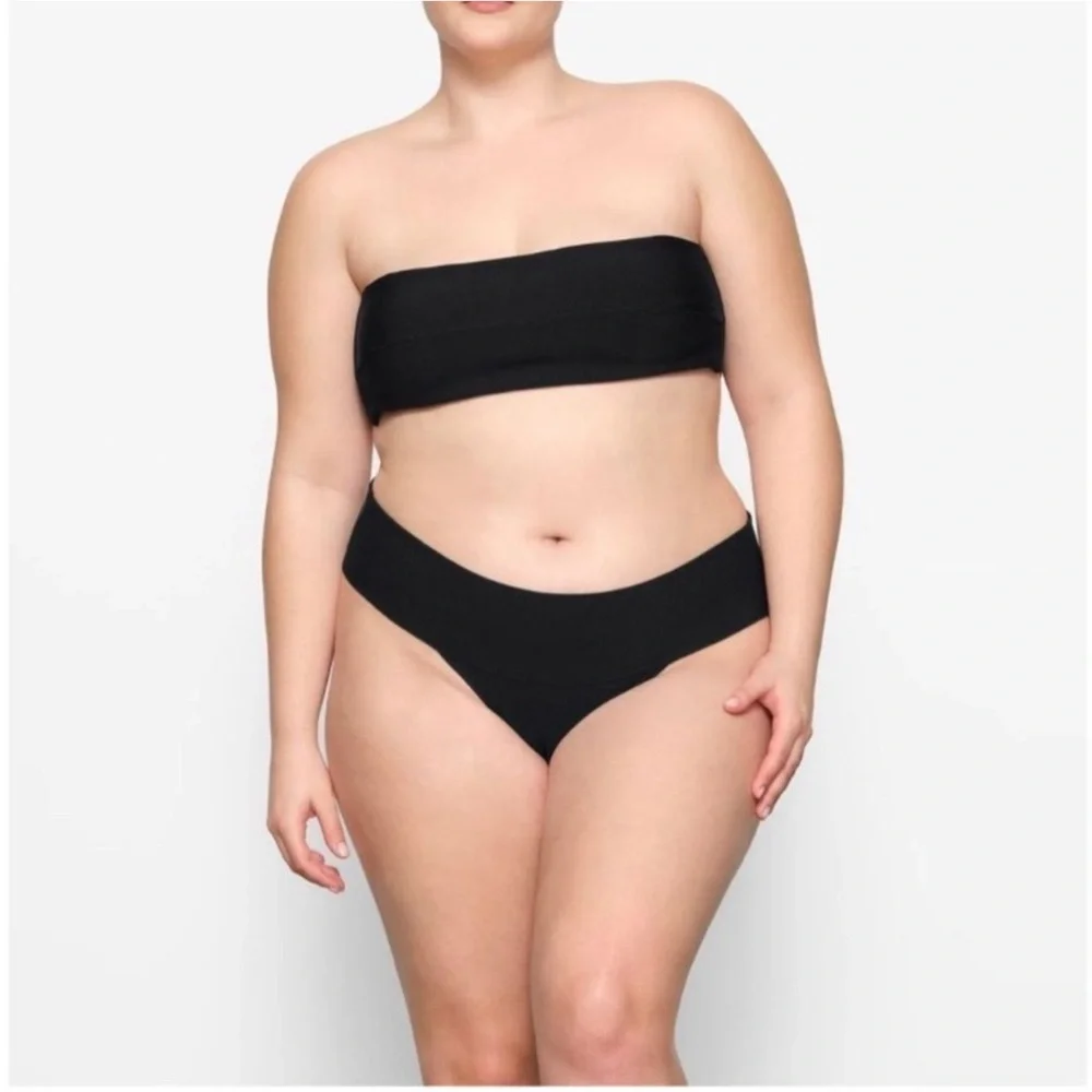 Skims, 2 Piece Bathing Suit, Bandeau Top and Cheeky Bottom, Sz Medium